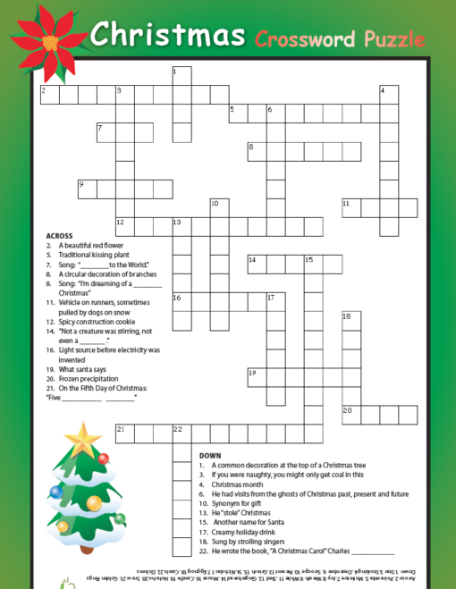 Christmas crossword | Brainfit World